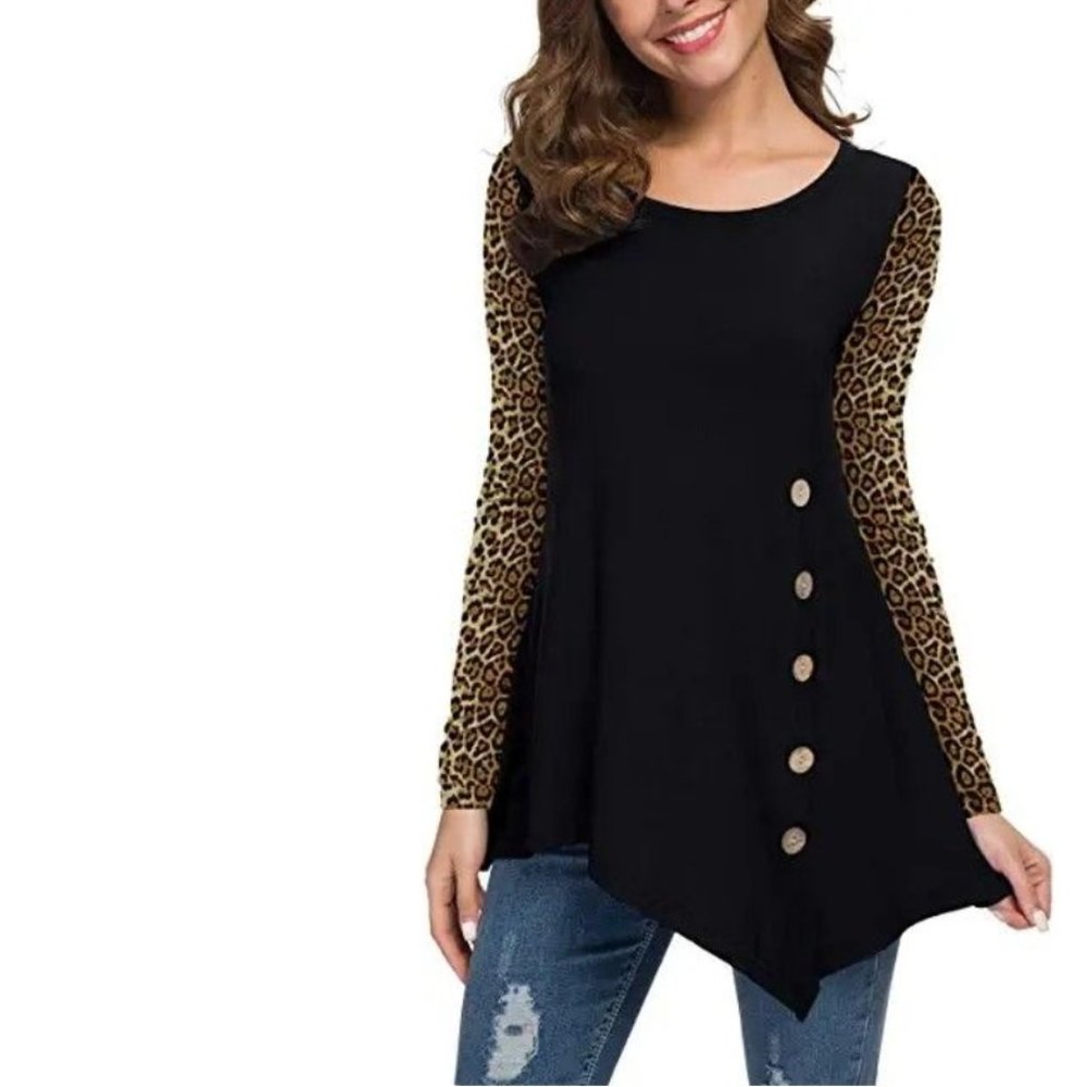 NWT VIISHOW Women's Long Sleeve Scoop Neck Tunic